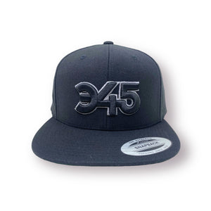 345 - Classic Snapback Hat, Black