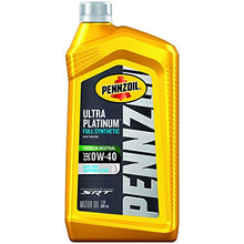 Load image into Gallery viewer, Pennzoil Ultra Platinum Full Synthetic 0W-40 Motor Oil 1 Quart