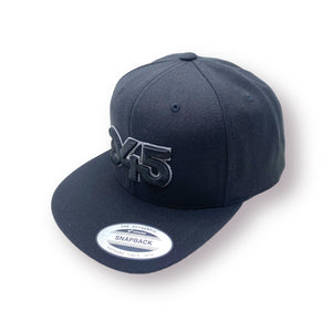 345 - Classic Snapback Hat, Black