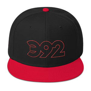 392 D-RACE STRIPES - Snapback Hat, Black/Red