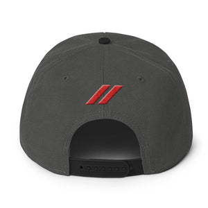 345 D-RACE STRIPES - Snapback Hat, Gray/Black
