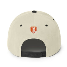 Load image into Gallery viewer, 392 PUFF-Outlined - Snapback Hat, w/Black-Orange icon