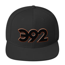 Load image into Gallery viewer, 392 PUFF-Outlined - Snapback Hat, w/Black-Orange icon