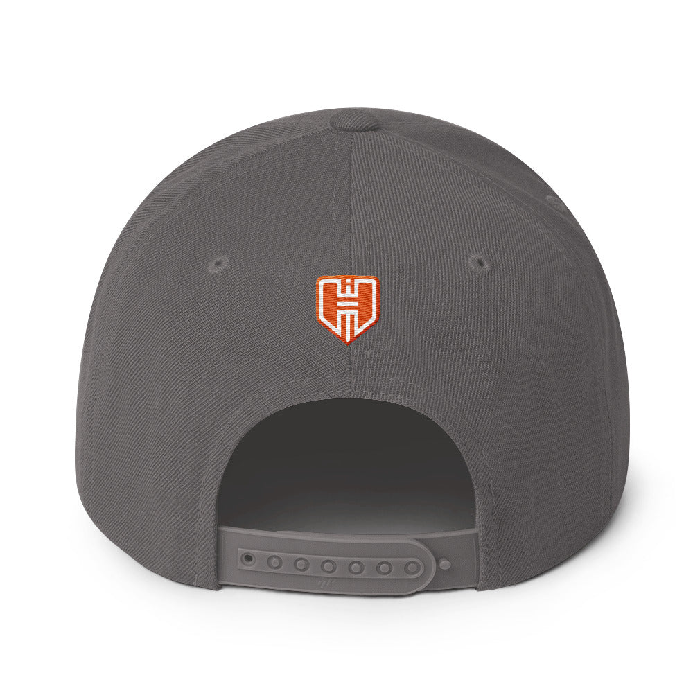 392 PUFF-Outlined - icon w/Black-Orange Snapback – HEMIHOLICS Hat