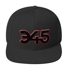 Load image into Gallery viewer, 345 PUFF-Outlined - Snapback Hat, w/Black-Red icon, Select color